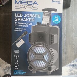 Tzumi X-Bass LED Jobsite Speaker - Gray